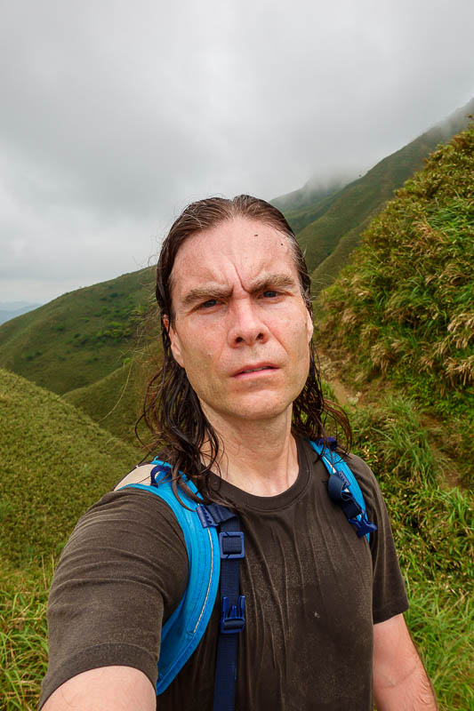 Taiwan-Yilan-Hiking-Marian trail - Me, with dirt on my pronounced forehead.