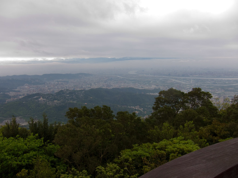 Taiwan-Taipei-Hiking-Yangmingshan - Another photo from the summit. I had walked all the way from the train station at the very bottom which I think is on the right edge of this photo.