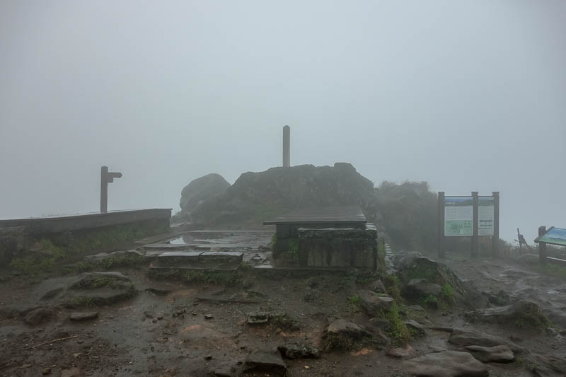 Taiwan-Taipei-Hiking-Yangmingshan - I had the whole summit to myself, no one was around to appreciate my coat.